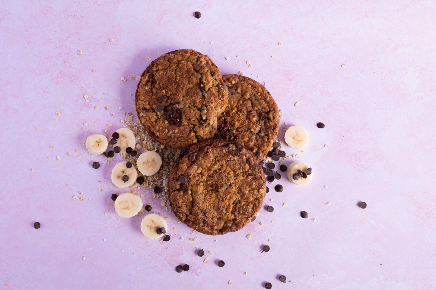6 Giant Banana Bread Chocolate Cookies 🍌🍪