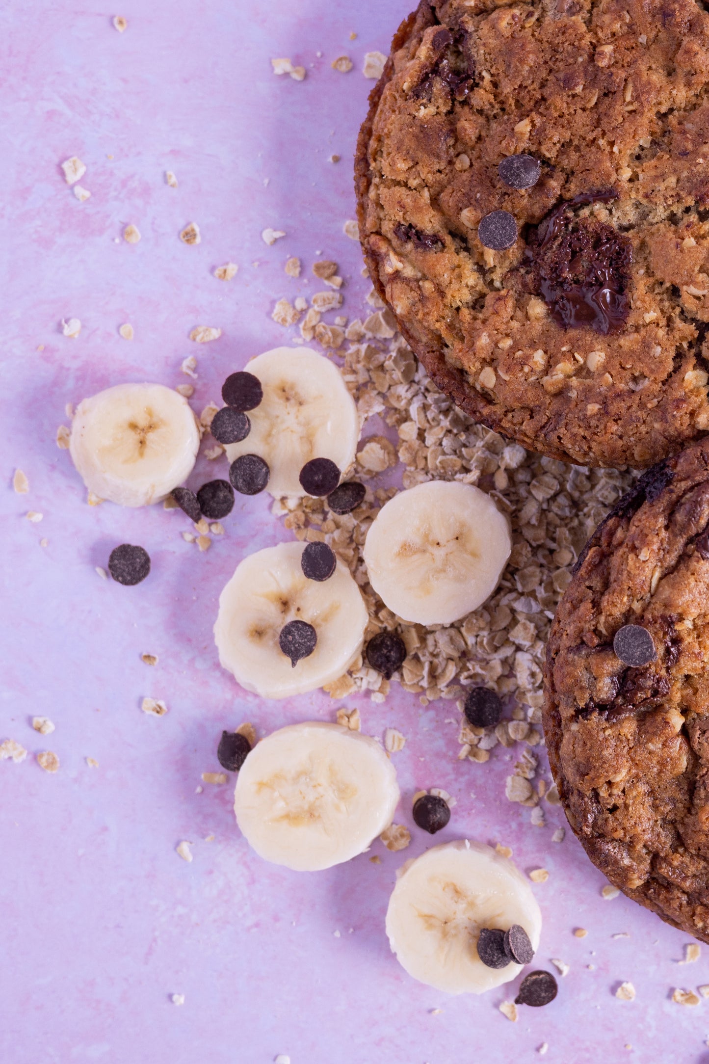 6 Giant Banana Bread Chocolate Cookies 🍌🍪