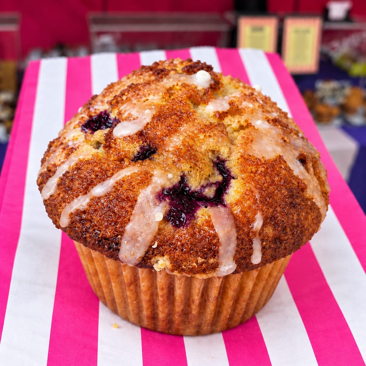 Cherry Bakewell Muffin